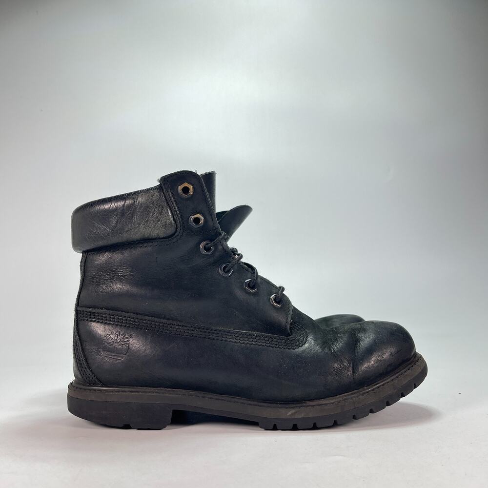 Timberland 6-Inch Premium Black Waterproof Hiking Outdoor Boots Men’s Size 8.5